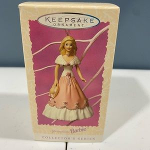 - Hallmark keepsake ornament springtime Barbie collectors series dated 199…
